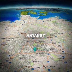 Anfahrt zum Atelier von Regina Jeznita in Bleicherode