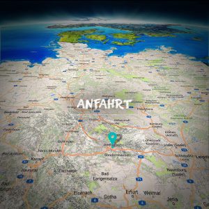 Anfahrt zum Atelier Malerei und Keramik von Regina Jeznita in Nordhausen