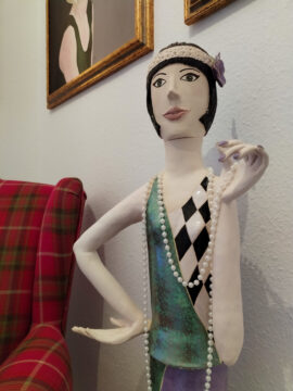 Stele "Die wilden Zwanziger" (Detailansicht) Stele "Die wilden Zwanziger" (Detailansicht)